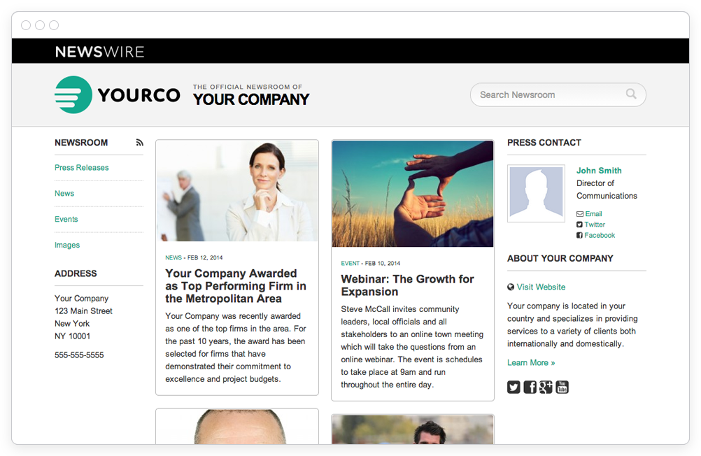 Your Stories. Your Newsroom.