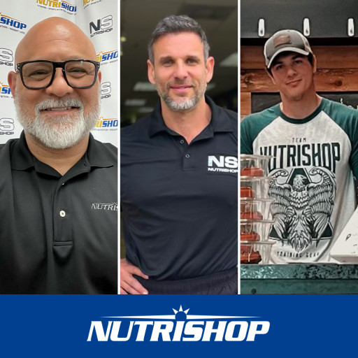 L-R: Nutrishop Franchisees Rick Rodriguez (SoCal), Evan Eaton (Florida), and Mike DeCardenas (Texas)