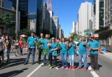 Drug-Free World volunteers in São Paolo, Brazil, in the first leg of a campaign to bring the Truth About Drugs to their country.