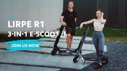 Lirpe Unveils the Future of Urban Mobility: Introducing the Lirpe R1, the 3-in-1 Electric Scooter