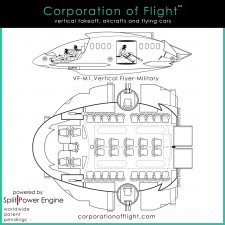 Corporation of Flight, Inc. VF-M1, vertical flyer-military -1a