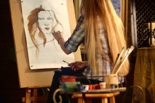 Artist at her Easel 