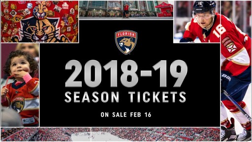 Florida Panthers - Florida Panthers Season Tickets Available for the  2019-20 Season Beginning On Feb. 15 Details »