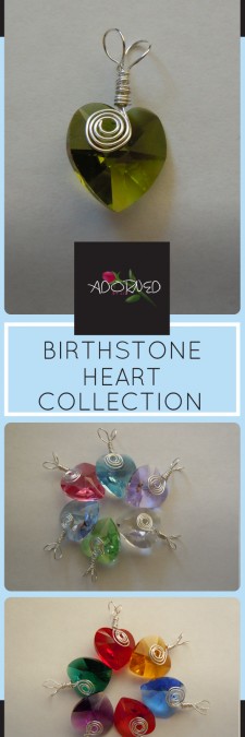 New! Birthstone Heart Collection