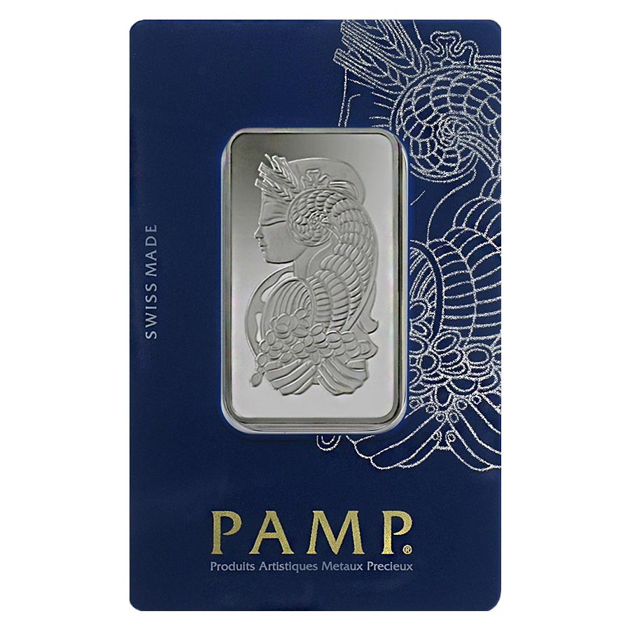 New w// Assay PAMP Suisse 1 oz Fortuna Silver Bar .999 Fine