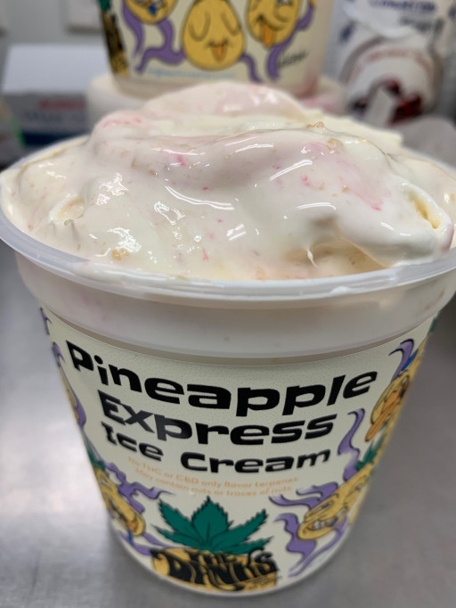Pint of Pineapple Express Ice Cream