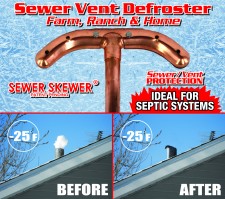 Sewer Vent Defroster - Proof on how it works