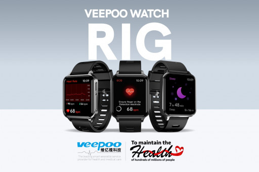 Veepoo technology releases the health smartwatch: Watch Rig, it can accurately monitor EKG/ECG, SPo2, heart rate and other health information