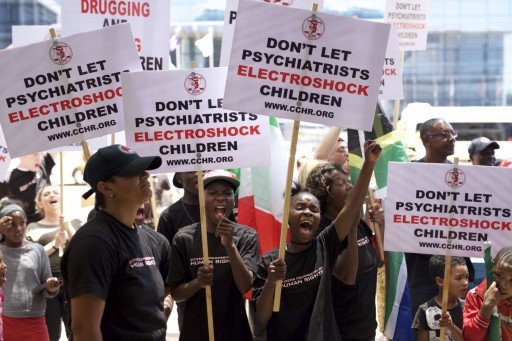 CCHR Protest at WPA Convention Demands End to Child Drugging Now