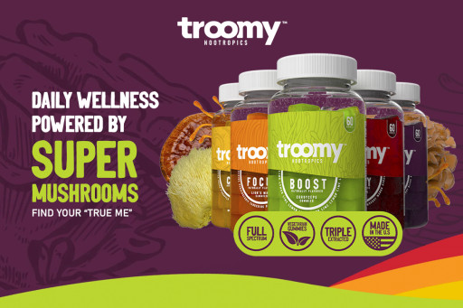 Troomy Nootropics Launches Line of All Natural Functional Mushroom Gummies