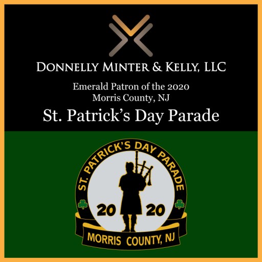 Donnelly Minter & Kelly, LLC Supports the 2020 Morris County St. Patrick's Day Parade as Emerald Patron