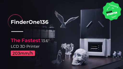 Coolsiga Redefines 3D Printing with the FinderOne136 – 7K Mono-Screen High-Speed LCD 3D Printer