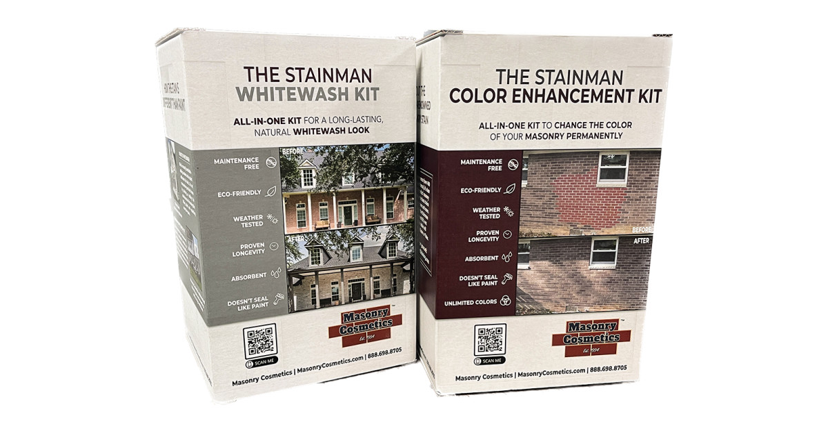 Masonry Cosmetics Announces New Line of DIY Brick Staining Kits The