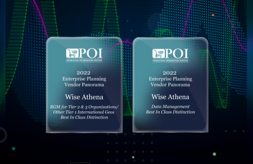Wise Athena Awarded 2022 POI Best-in-Class Distinction for Data Management and Revenue Growth Management