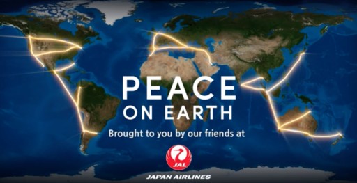 World-Record Holding GPS Artist Yassan and Japan Airlines Create Global Message of Peace on Earth