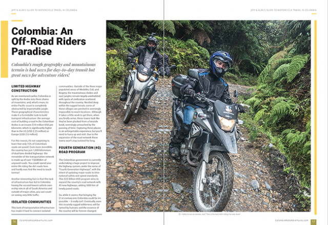 Colombia Is An Off-Road Motorcycle Riders Paradise