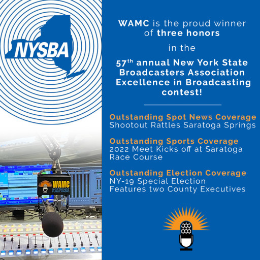 WAMC wins three awards from New York State Broadcasters Association