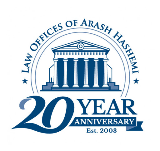 Law Offices of Arash Hashemi Unveils Special Edition Logo for 20th Anniversary Celebration