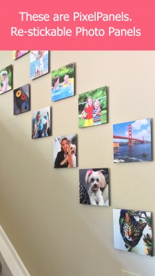 These are PixelPanels. Re-Stickable 8x8 Floating Hardboard Photo Prints