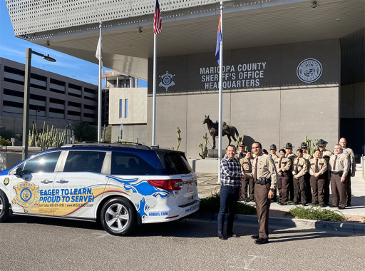 Earnhardt Auto Centers Awards Vehicle to the Maricopa County Sheriff's Office Cadet Program
