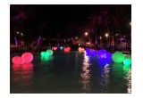 Glowballs light up poolside event with brilliant changing colors