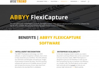 Upgraded ABBYY FlexiCapture Product Page