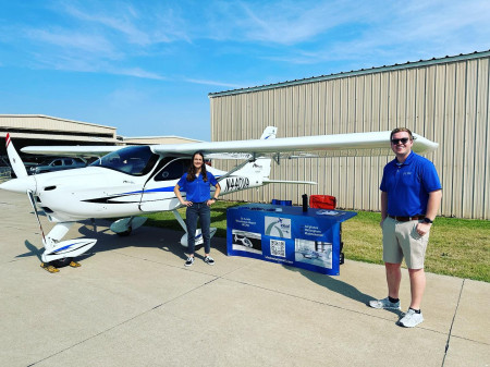 Mary and Jake at Youth Aviation Day