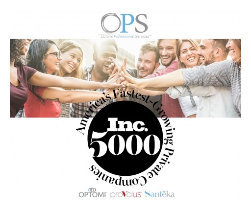 Optomi Professional Services Recognized by Inc. 5000 for the Third Consecutive Year