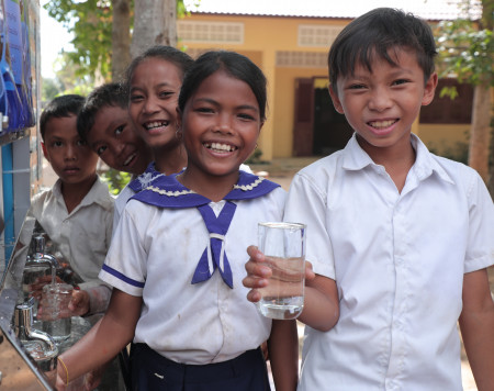 Clean, safe drinking water from an AquaTower