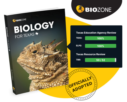BIOZONE’s High School Biology for TEXAS Receives Prestigious ‘High Quality’ Approval From the Texas School Board Association