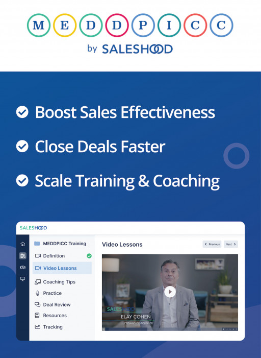 SalesHood Launches MEDDPICC Sales Training Content and Tools to Improve Sales Effectiveness