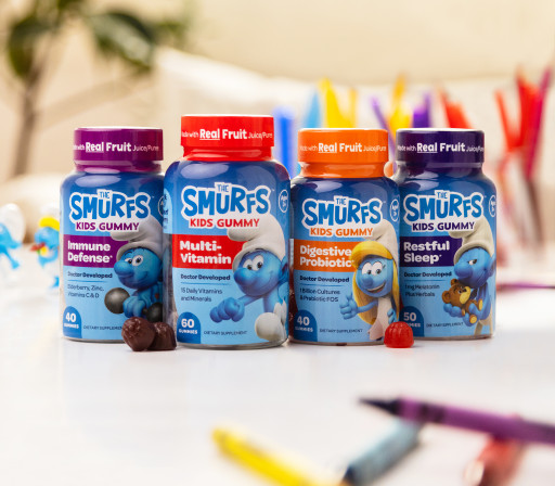 Iconic Smurfs&#8482; Brand Launches Unique Kids Nutritional Gummies Made With Real Fruit