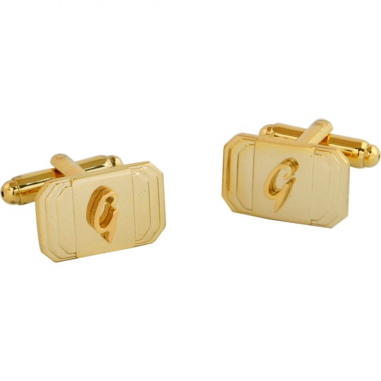 Engraved Gold Cufflinks For Men