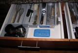 Organized kitchen drawer