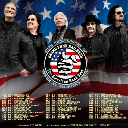 Grand Funk Railroad Adds Dates to Highly Anticipated ‘The American Band Tour’