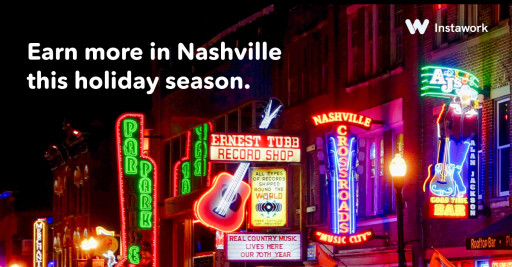 Instawork Strikes a Chord With Music City Workers Ahead of Holiday Season