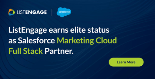 ListEngage Earns Elite Status as Salesforce Marketing Cloud Full Stack Partner