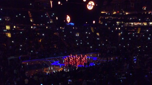 LED Light-Up Costumes Create Visual Excitement for the NY Knicks