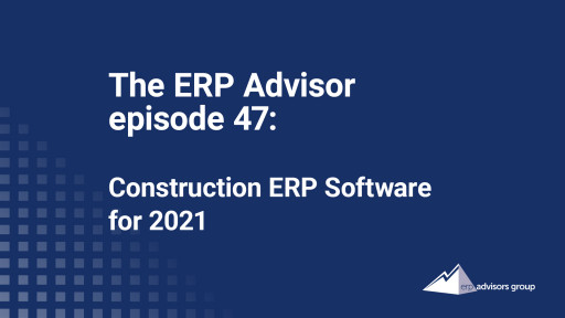 Construction ERP Software for 2021