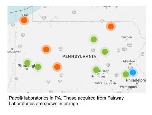 Pace® Analytical Services Adds Four Locations in Pennsylvania