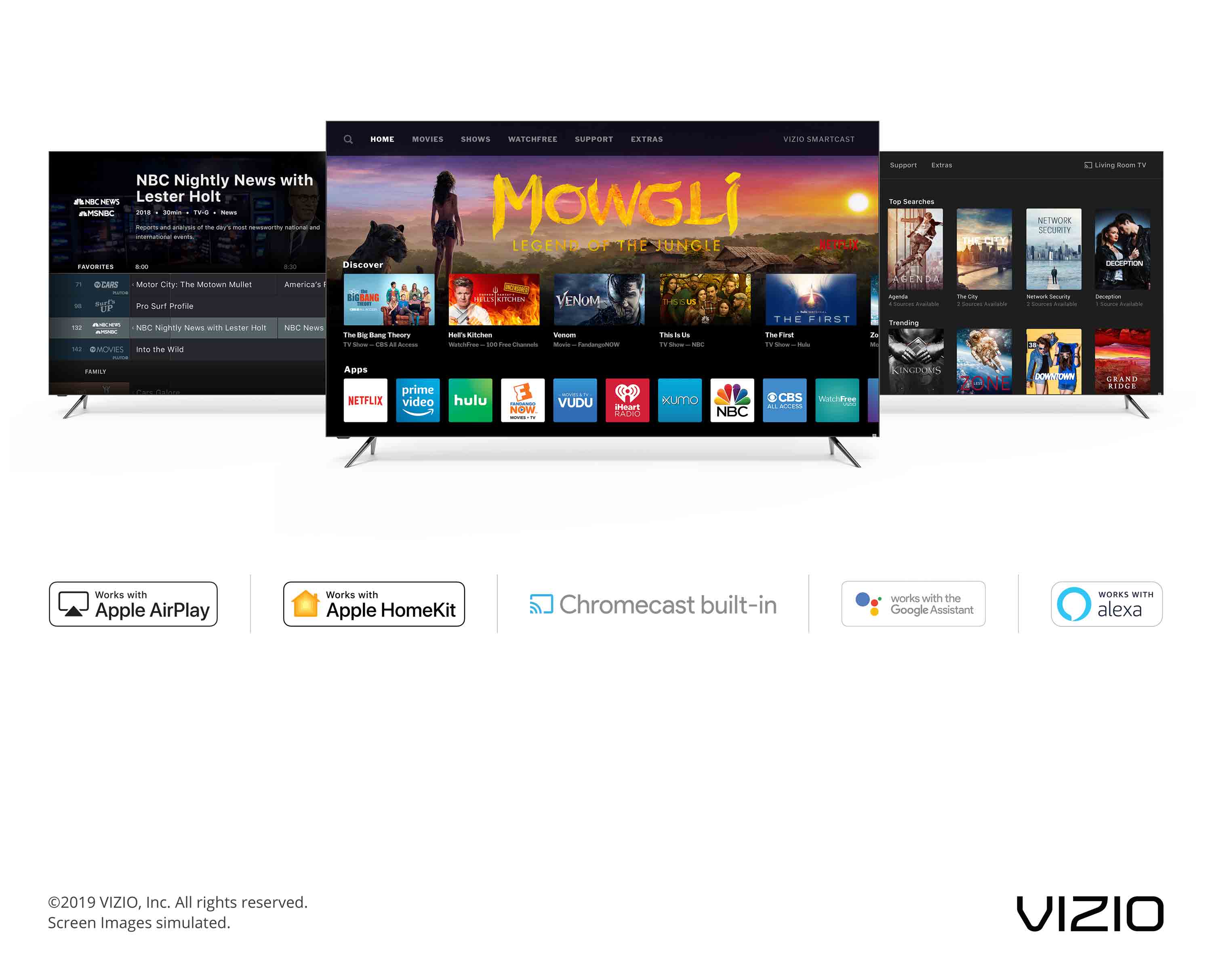 VIZIO Reveals SmartCast™ 3.0 at CES 2019, Adding Support for Apple