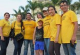 Scientology Volunteer Ministers from the Church of Scientology of Bogotá set up their bright yellow pavilion in the town of Fusagasugá in Cundinamarca, Colombia.