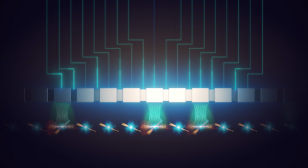 Multiple qubits being controlled by the new technique