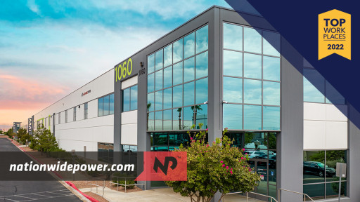 Nationwide Power™, the Leading Independent Critical Power Provider, Receives Designation of 'Top Workplace' for 2022