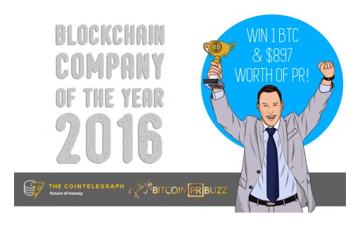 Bitcoin PR Buzz Announces "Blockchain Company of the Year" Contest in Partnership With Cointelegraph