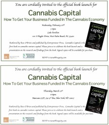 Cannabis Capital - Book Launch Parties