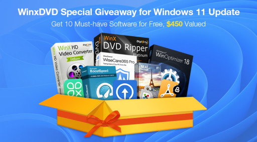 WinXDVD Welcomes Windows 11 Update With 10 Must-Have Software Giveaway