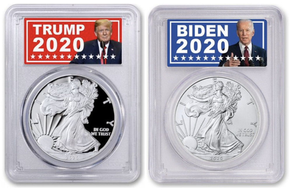 Trump 2020 Colorized Silver Eagle 