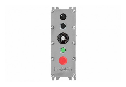 Larson Electronics Releases Explosion Proof Control Station, 3 Push Buttons, Green LED Pilot Light