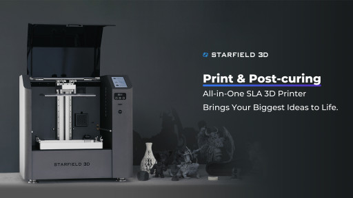 Introducing STARFIELD 3D: The World’s First All-in-One SLA 3D Printer With Print & Post-Curing Capabilities